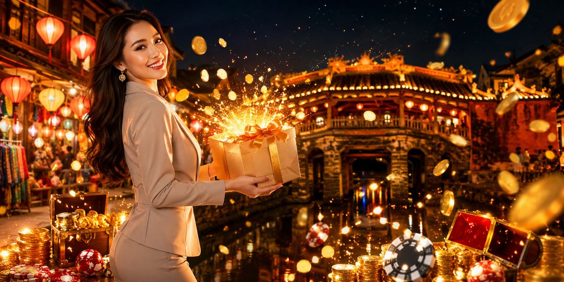 Không khí chợ đêm Hội An với người dùng xem kết quả cá cược trực tuyến trên điện thoại