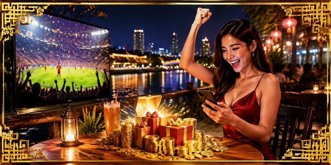 Người Việt Nam thưởng thức cà phê và theo dõi cá cược bóng đá trực tiếp qua ứng dụng di động tại vùng Mekong
